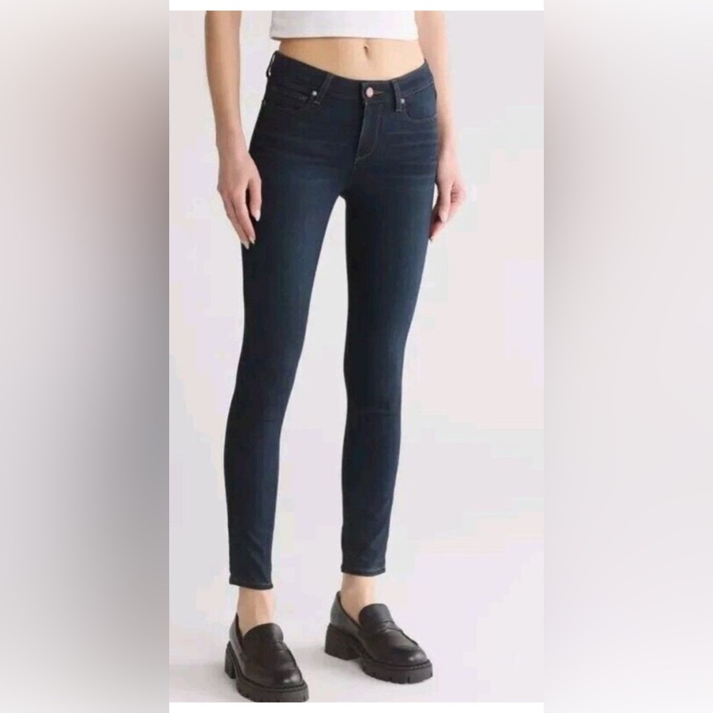 NEW Paige Verdugo Ankle Jean Sz 24 Lana Dark Wash Stretch Transcend Skinny Denim